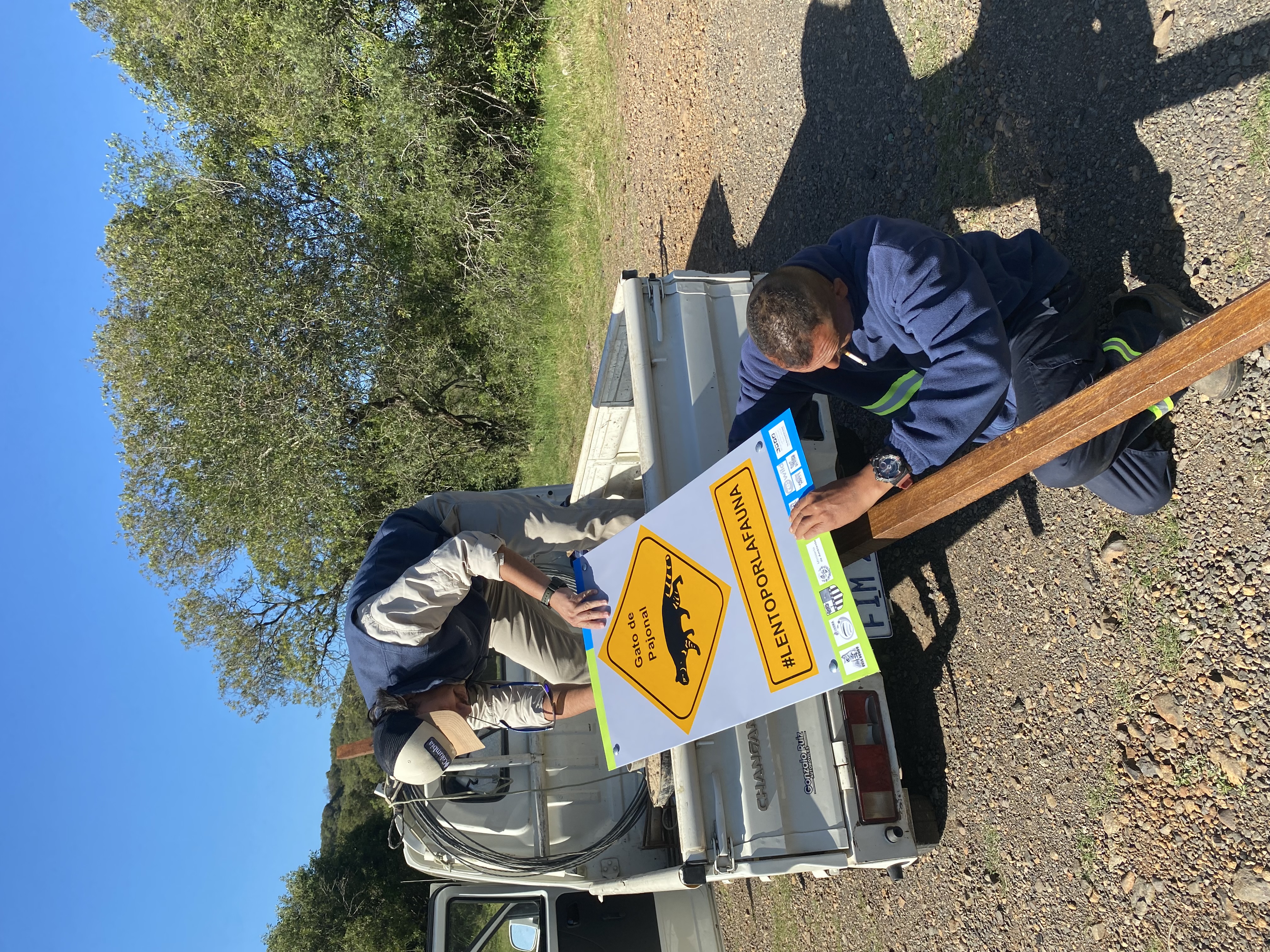 Setting up camera trap